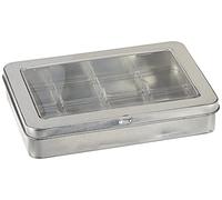 Ranger TDA42013 Mini Distress Ink Storage Tin, Estaño, Blanco, 1.25x4.3x7.25 Inches