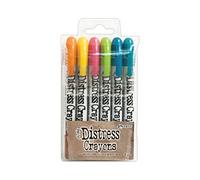 Ranger Tim Holtz Distress Crayon Set#1 - Pack de lápices de Colores, Multicolor