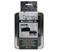 Ranger Tim Holtz Distress - Lata de almacenamiento múltiple con capacidad para 20 pinturas abatibles
