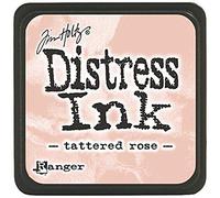 Ranger Tim Holtz Distress Mini Ink Pads-Tattered Rose Almohadilla de Tinta, Rosa, 0.75x1.5x1.5 Inches