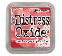Ranger Tim Holtz Distress Oxide-Almohadilla de Tinta-Lumberjack Plaid, Cuadros de Leñador, 3 x 3 inch pad
