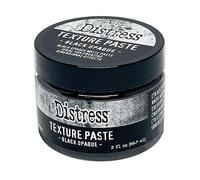 Ranger Tim Holtz Distress Texture Paste-Black Opaque, tarro de 3 onzas líquidas