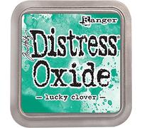 Ranger Tim Holtz Distress Oxide Ink Pad Lucky Clover, Material sintético, Verde, 7.5 x 7.5 x 1.9 cm