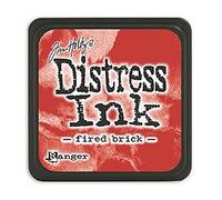 Ranger Tinta Mini Distress Fired Brick. Tim Holtz M31, Ladrillo de Fuego, Regular