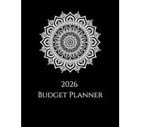 Rangoli 2026 Budget Planner: Luxury Matte Black Financial Organizer | 8.5 x 11 | Smart Monthly Budgeting, Expense Tracking & Yearly Money Goals for New Beginnings