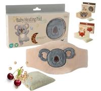 RANJI - Cinturón Anticólicos Bebé con Huesos de Cereza - Saquito de Semillas para Cólicos Bebé Recién Nacido, Algodón GOTS & Certificación OEKO-TEX, Apto Microondas (Koala)