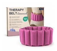 Ranji - Cinturón Térmico de Semillas de Lino para Microondas, Saco Térmico Lumbar Ajustable para Espalda, Abdomen y Cervicales, Calor y Frío, 102 x 17 cm, OEKO-TEX (Rosa)