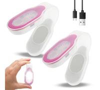 RANJIMA 2 unidades USB recargables LED Clip lámpara magnética luz de seguridad con 3 modos de luz para enfermera trotar niños mochila escolar camping recargable mini luz nocturna