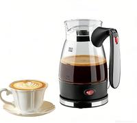 RANJIMA Cafetera eléctrica turca, 500 ml, cafetera turca con mango plegable, cafetera turca, tetera eléctrica, cafetera espresso, cafetera moka para el hogar, oficina, viajes