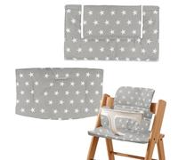 RANJIMA Cojín de asiento para silla alta, 2 piezas adecuado para Stokke Tripp Trapp para niños, funda de asiento impermeable, cojín de silla alta, cojín de asiento suave extraíble para bebés, fácil