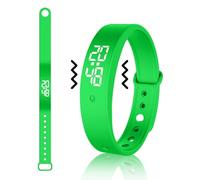 RANJIMA Reloj despertador con vibración, recordatorio de vibración, reloj con temporizador y 10 alarmas diarias, reloj de entrenamiento para orinal, recordatorio de bebidas, recordatorio de píldoras