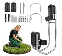 RANJIMA Rodillera para jardinería con función de asiento, asiento de rodilla portátil y rodilleras, reclinatorio ergonómico para jardín, plegable, estable hasta aprox. 150 kg, protección de rodilla en