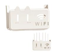 RANJIMA Router Aufbewahrungsbox, Router Box, Wand WLAN Router Aufbewahrungsbox WiFi-Rack Regal Wandhalterung Aufbewahrungsregal Wanddekoration Multifunktional für Router Kabel Kabel Organizer Box