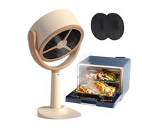 Rankey - Mini campana extractora portátil, campana extractora ajustable, gran batería de 3000 mAh, fuerte succión y bajo ruido, para barbacoas, cenas en interiores, ollas calientes