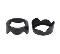 Rankomu 2 parasoles de plástico negro EW-83H para lente de montaje de cámara, compatible con Canon EF 24-105 mm f/4L IS USM, lente protectora acory, diseño ligero