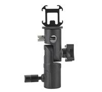 Rankomu Adaptador giratorio de triple zapata caliente, soporte de montaje triple para soporte de luz flash, soporte de montaje E, soporte ajustable para equipo de fotografía