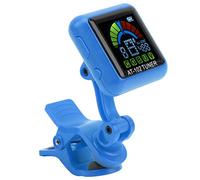 Rankomu Afinador de violín para guitarra, afinador recargable por USB, para violín, ukelele y guitarra, batería integrada, modelo AT102, color azul