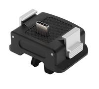 Rankomu Base de carga para cámara de acción, soporte adaptador de trípode de liberación rápida para Osmo Pocket 3, soporte de aleación de aluminio con agujero de tornillo de 1/4, soporte de carga de