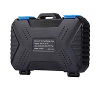 Rankomu Caja de almacenamiento impermeable para lector de tarjetas de memoria, funda protectora de tarjeta SIM para tarjetas USB CF TF, compatible con tabletas, portátiles y teléfonos inteligentes