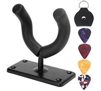 Rankomu GG1123 - Soporte de pared para guitarra, diseño de tubo de esponja de metal para bajo acústico eléctrico, gancho de violín y ukelele, soporte de pared para instrumentos que ahorra espacio,