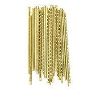 Rankomu Juego de 19 cables para trastes de guitarra clásica, 19 unidades, alambre de traste de latón para diapasón de 39 pulgadas, ancho de 2,2 mm, adecuado para guitarras acústicas