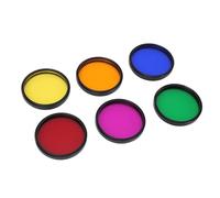 Rankomu Juego de filtros de nebulosa de telescopio de 2 pulgadas, 6 colores, M48 x 0.75 mm, filtros de nebulosa y luna para observación planetaria, kit de filtro ocular de telescopio colorido