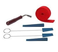 Rankomu Juego de herramientas de afinación de piano de tira de temperamento, tira de temperamento, llave de pin, silencios, accesorios de reparación de instrumentos musicales, herramientas de