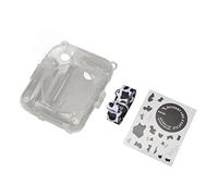 Rankomu Kit de funda para cámara instantánea, funda protectora transparente para Mini 12, diseño de vaca, diseño de carcasa dura, incluye correa para el hombro y calcomanías, material de policarbonato
