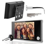 Rankomu Mirilla Digital para Puerta - Visor Electrónico 3.5" LCD HD 120°, Mirilla con Cámara, Instalación Rápida (14-28mm Agujero, 35-100mm Grosor), Necesidad 4 Pilas AAA (no incluidas)