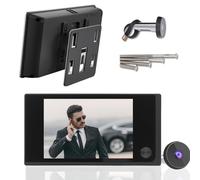 Rankomu Mirilla Digital para Puerta - Visor Electrónico 3.5" LCD HD 120°, Mirilla con Cámara, Instalación Rápida (14-28mm Agujero, 35-100mm Grosor), Necesidad 4 Pilas AAA (no incluidas) (Negro)