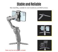 Rankomu MT-10 Mini trípode de mano, carga máxima de 2,5 kg, montaje de tornillo de 1/4 pulgadas para teléfono celular, ILDC, DSLR, cámara de acción, compatible con OSMO Mobile 3