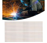 Rankomu Paquete de 20 varillas Φ2.5mm de soldadura de cobre, varillas de soldadura autofundentes universales de 0,1 "x 9,8", alambre de soldadura redondo de fósforo, accesorio de soplete de soldadura