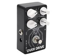 Rankomu Pedal de efectos de guitarra CP?65, pedal de efectos de guitarra, pedal de velocidad overdrive con True Bypass, entrada de alimentación CP65, DC9V, compatible con guitarra eléctrica y bajo