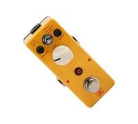 Rankomu Pedal de guitarra folk amarillo analógico, pedal de efecto metálico amarillo con 3 modos, interruptor True Bypass, compatible con guitarras eléctricas y acústicas
