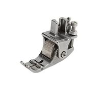 Rankomu Prensatelas para máquina de coser para máquina de coser industrial, prensatelas de metal resistente al desgaste con rueda giratoria, estructura compacta