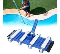 Rankomu Profional - Cabezal flexible para aspiradora de piscina, ruedas laterales para limpieza de estanques de peces, cabezal de cepillo de aspiradora de piscina, diseño, se adapta a mangueras