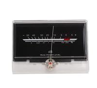 Rankomu VU Meter VU Meter LED retroiluminado blanco, amplificador de potencia preciso medidor DB para estudio DIY, tablero de medidor de nivel, 5 x 3 pulgadas, fácil instalación