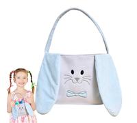 Ranley Cesta del Conejo de Pascua - Asa de Suave y Adorable | Cesta De Pascua De Peluche Para Niños Con Orejas Largas - Para Niños Y Niñas Fiestas Búsqueda De Huevos Y Dulces