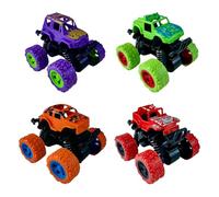 Ranley Coche acrobático de tirar hacia atrás para niños, coche de acrobacias - Coche and go accionado por fricción,Juguete de coche acrobático a prueba de golpes con rotación de 360 grados para niños