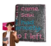 Ranley - Funda divertida para cuaderno de espiral, funda divertida para diario lácteo, funda divertida para cuaderno de notas A6, tapa dura, cubierta protectora para