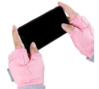 Ranley - Guantes calefactores sin dedos recargables, guantes calefactores sin dedos | Medio dedo con carga USB ajustable de 3 velocidades para pantalla táctil, finos de calentamiento rápido