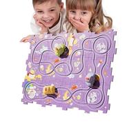 Ranley Juego de Coche con Pista - Juguete de vagón ferroviario | Juguete de Coche Ejercicio de Pensamiento Espacial, Pista de Bricolaje, interacción Padre-Hijo