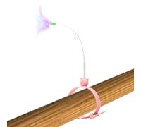 Ranley Juguete de para Gatos, Juguete de mágica con Pluma, Juguete Creativo para Gatos con Collar de Goma Ajustable, Accesorio de relajación para