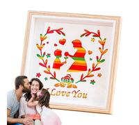 Ranley Manualidades para niños para niños, manualidades para el día de la madre, manualidades de marco para el día de la madre, Creativa hecha a mano Criatura linda Kit de fiesta para niños para