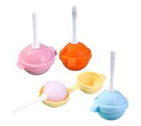 Ranley Moldes para piruletas, 4 unidades, silicona antiadherente, reutilizable, fácil de desmoldar, para piruletas, chocolates, caramelos