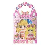 Ranley Pegatinas de vestir, libros de pegatinas de vestir, pegatinas reutilizables de princesa, libro de actividades de moda, libro de pegatinas temáticas con varios atuendos, bloque de pegatinas