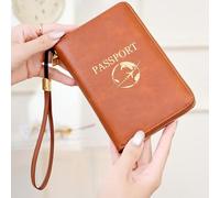 Ranley Porta Pasaportes - Organizador Impermeable con Múltiples Bolsillos | Viaje Cremallera Documentos Cubierta Tarjetas - para Tarjeta De Embarque Efectivo Documento Billete Crucero Viajes Avión