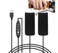 Ranley Puños calefactables | Banda de 3 temperaturas 5 V - Almohadillas calentadas para mancuernas antideslizantes - Para hombres y mujeres carretera diarios turismo ciclismo al aire libre