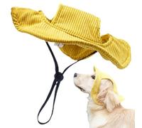 Ranley Sombrero de cachorro - Sombrero de verano para perro, gato, visera de playa, sombrero de pescador, protección solar ajustable, cómodo, transpirable, para caminar, senderismo, escalada