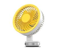 Ranley Ventilador silencioso de pared - Ventilador portátil, ventilador de aspiración recargable USB para garaje, almacén, casa, fábrica, habitación, tienda, patio